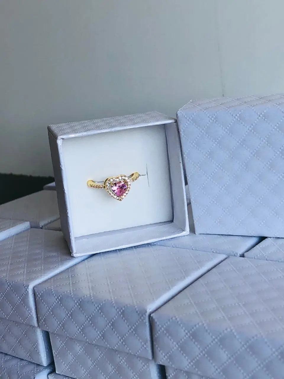 Bague Pandora Cœur Acier Inoxydable