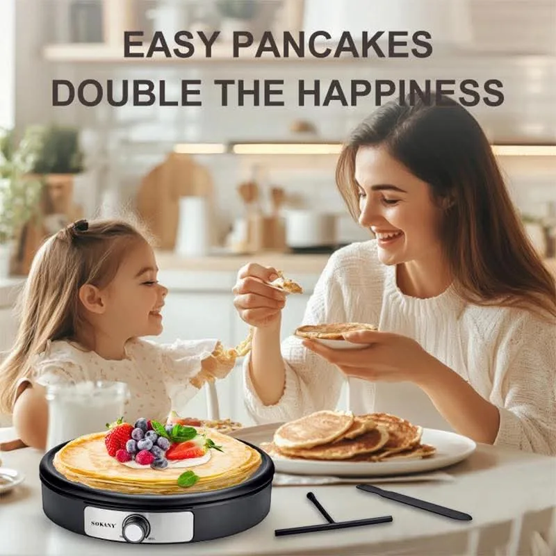 Plaque de Cuisson Sokany Multifonction Crêpes & Rôtis