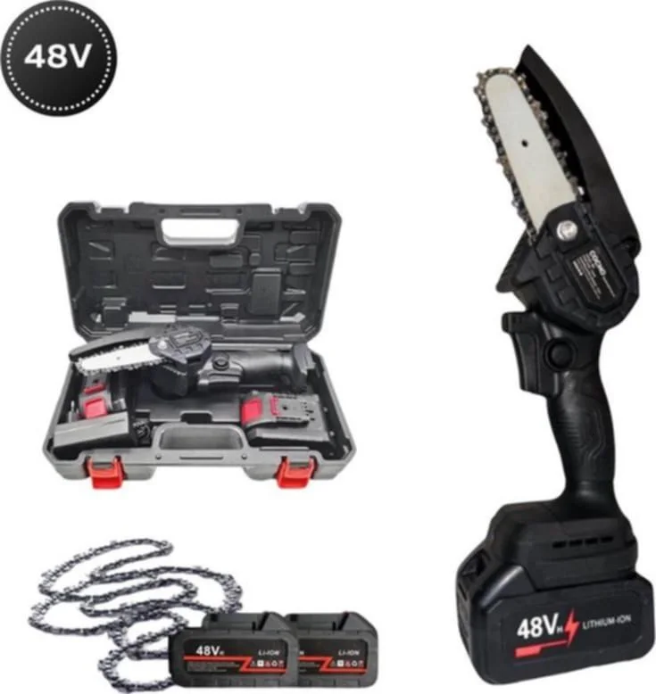 Scie Électrique Sans Fil 48V – Scie à Chaîne Portable