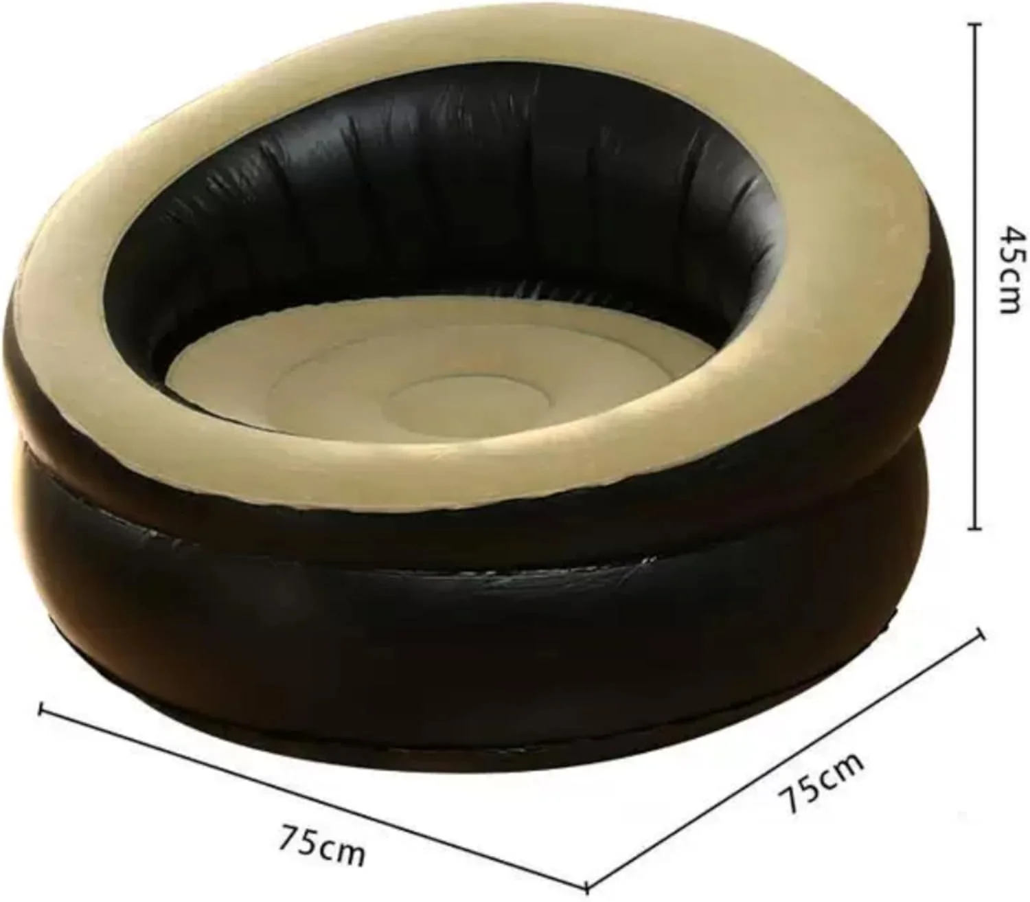 Fauteuil Gonflable Rond Confortable et Moderne