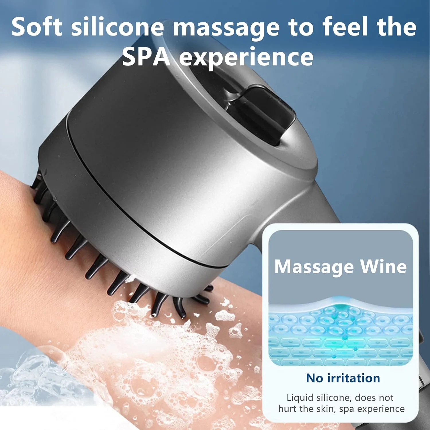 Pommeau de Douche Haute Pression Filtré avec Douchette 3 Modes