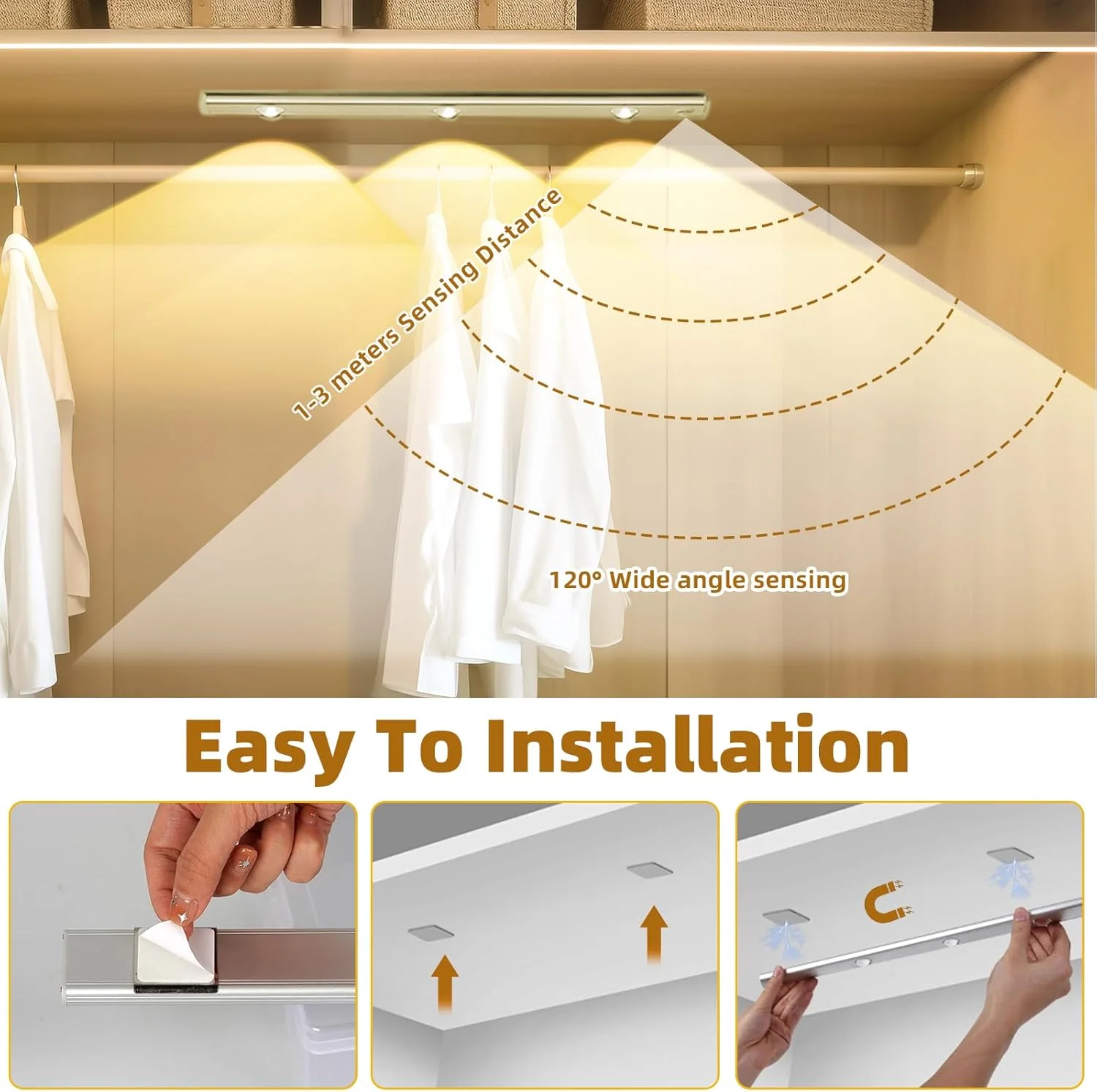 Lampe LED Intelligente pour Armoire 60cm