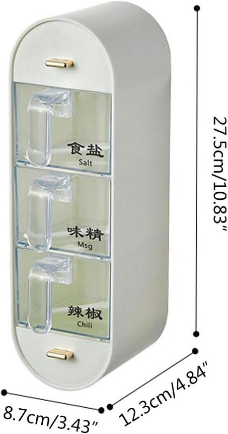 Boîte à Épices Murale Transparente avec Tiroirs