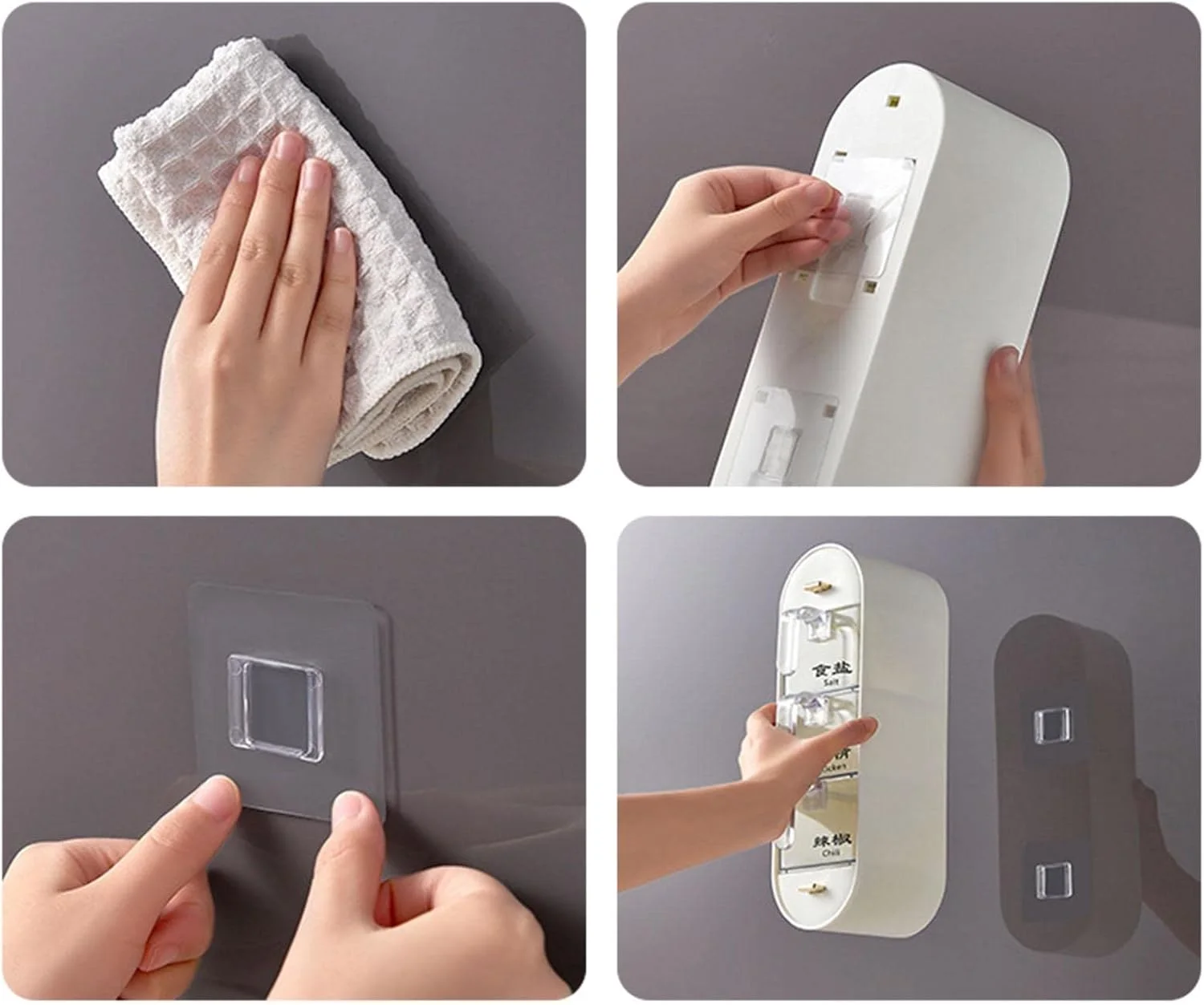 Boîte à Épices Murale Transparente avec Tiroirs