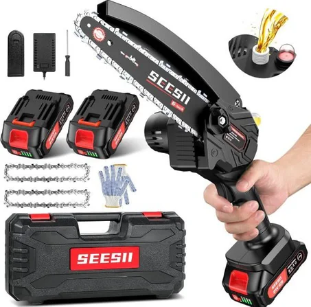 Scie Électrique Sans Fil 48V – Scie à Chaîne Portable