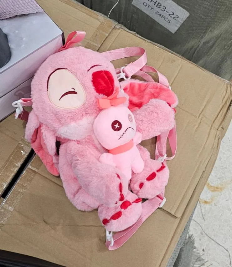 Sac à dos Peluche Stitch Ultra-Doux pour Enfant