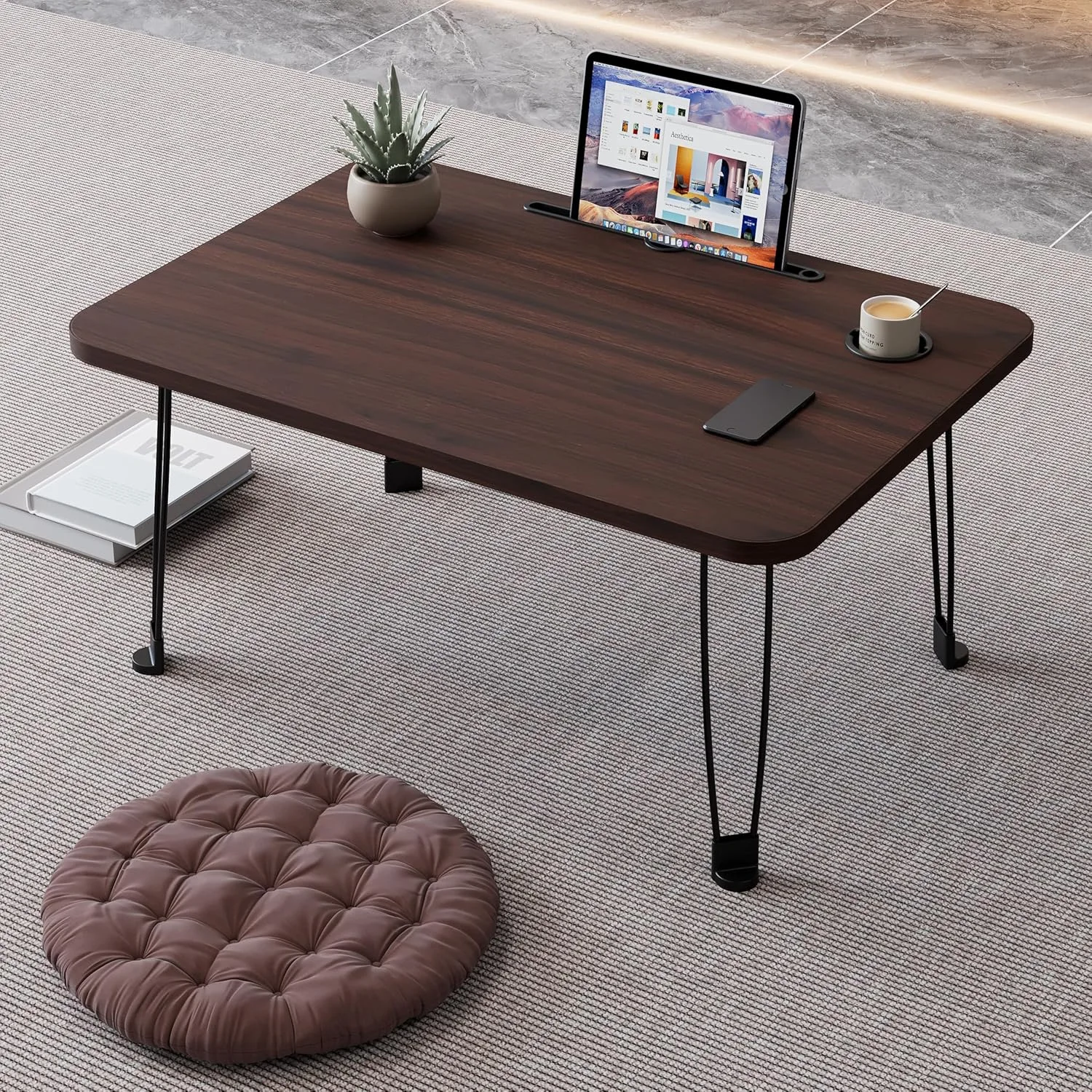 Table Pliante Multifonction Portable pour Lit et Canapé