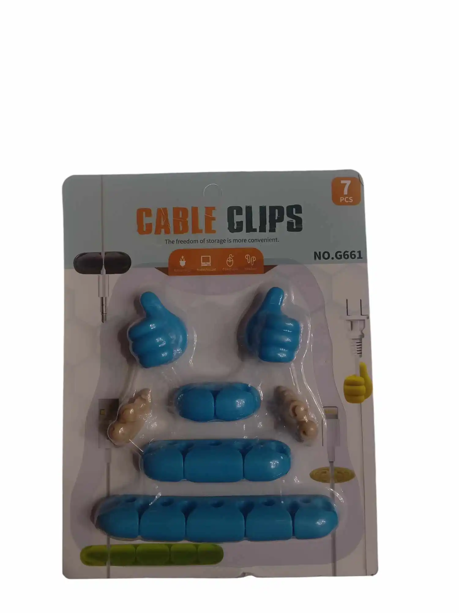 Lot de 7 Clips pour Câbles – Organisation Facile et Pratique
