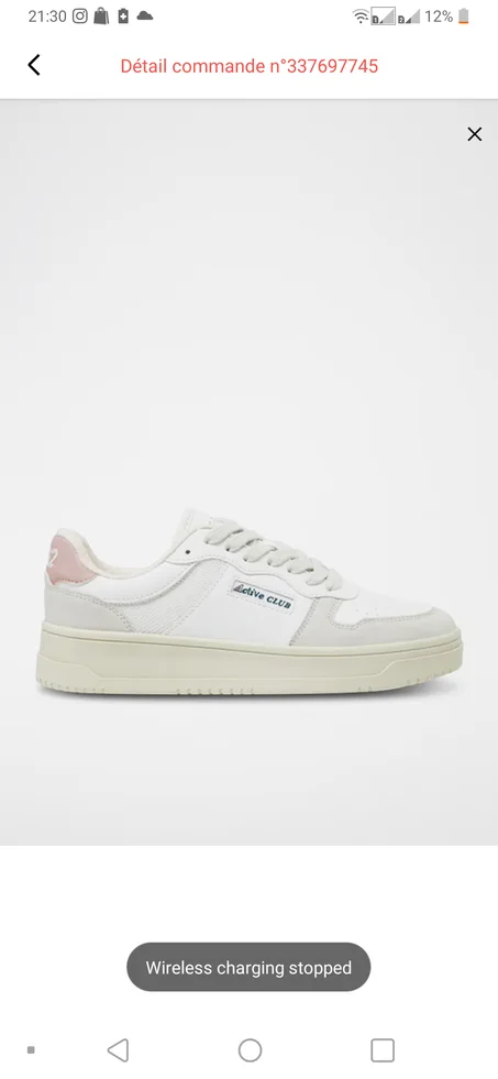 Basket Blanc et rose