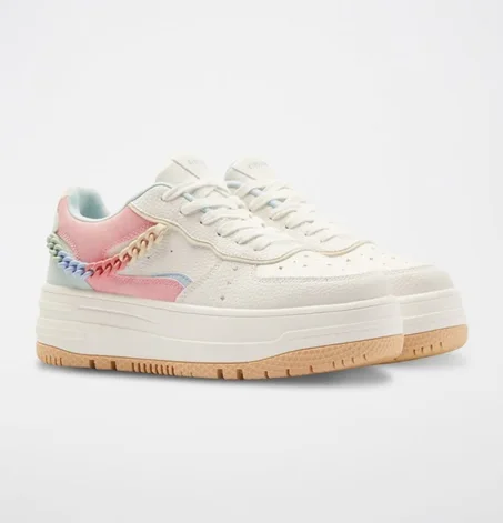 Baskets Blanc et Fuchsia