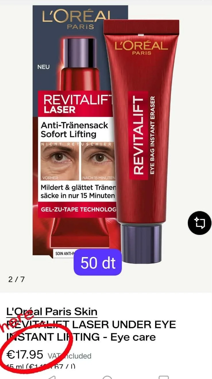 Serum  pour les cernes
