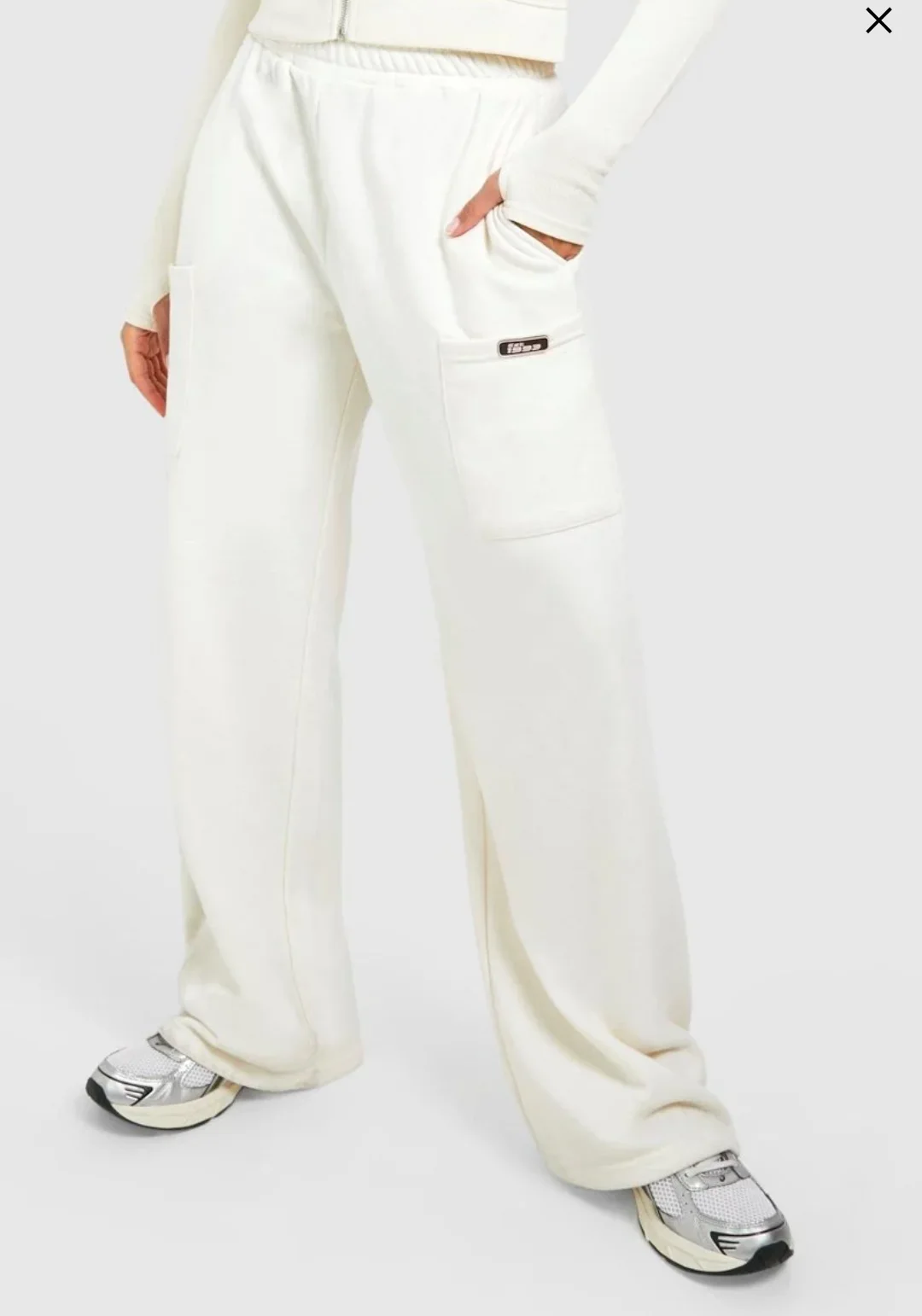 Pantalon Cargo Ecru