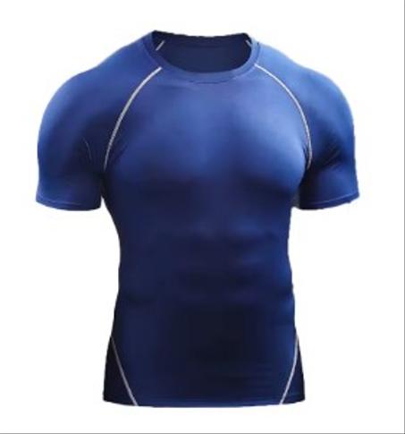 ضغط تي شيرت الرجال الصيف ملابس رياضية تشغيل تي شيرت مرونة سريعة الجافة الرياضة القمم المحملة رياضي الصالة الرياضية تجريب قمصان الرجال