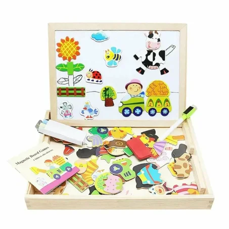 Puzzle Magnétique Double Face Éducatif pour Enfants