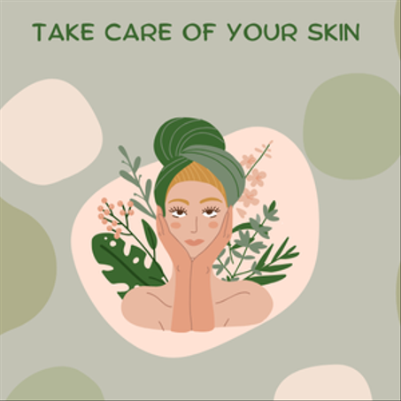 العناية بالشعر وبالبشرة