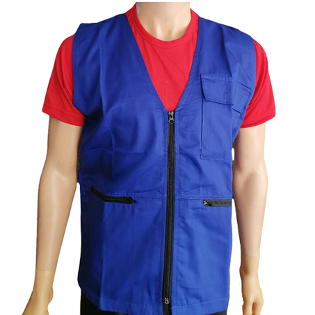 GILET 03 POCHES BLEU ROI