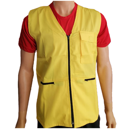 GILET 03 POCHES JAUNE