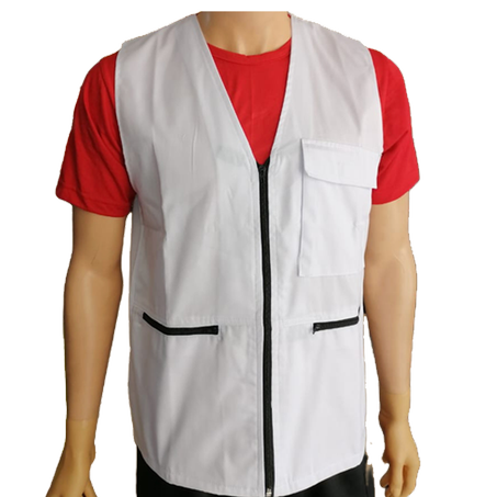 GILET 03 POCHES BLANC