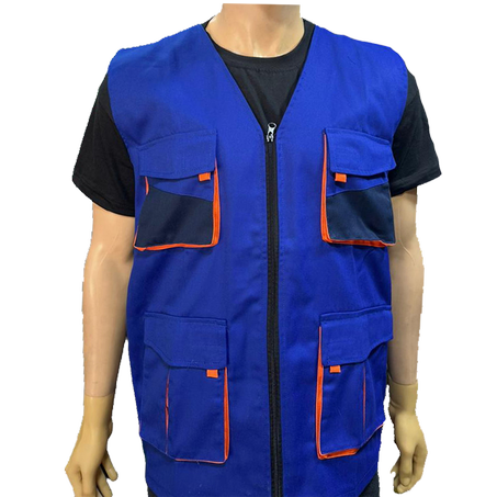 GILET 04 POCHE BLEU ROI