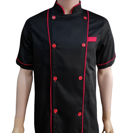 CHEMISE DE CUISINE NOIR EN SERGE