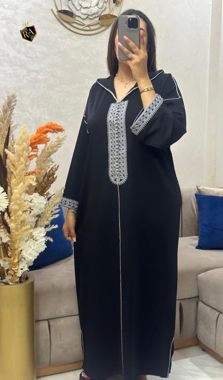 🌹 جلابة مخزنية راقية تجمع بين الأصالة والفخامة ✨