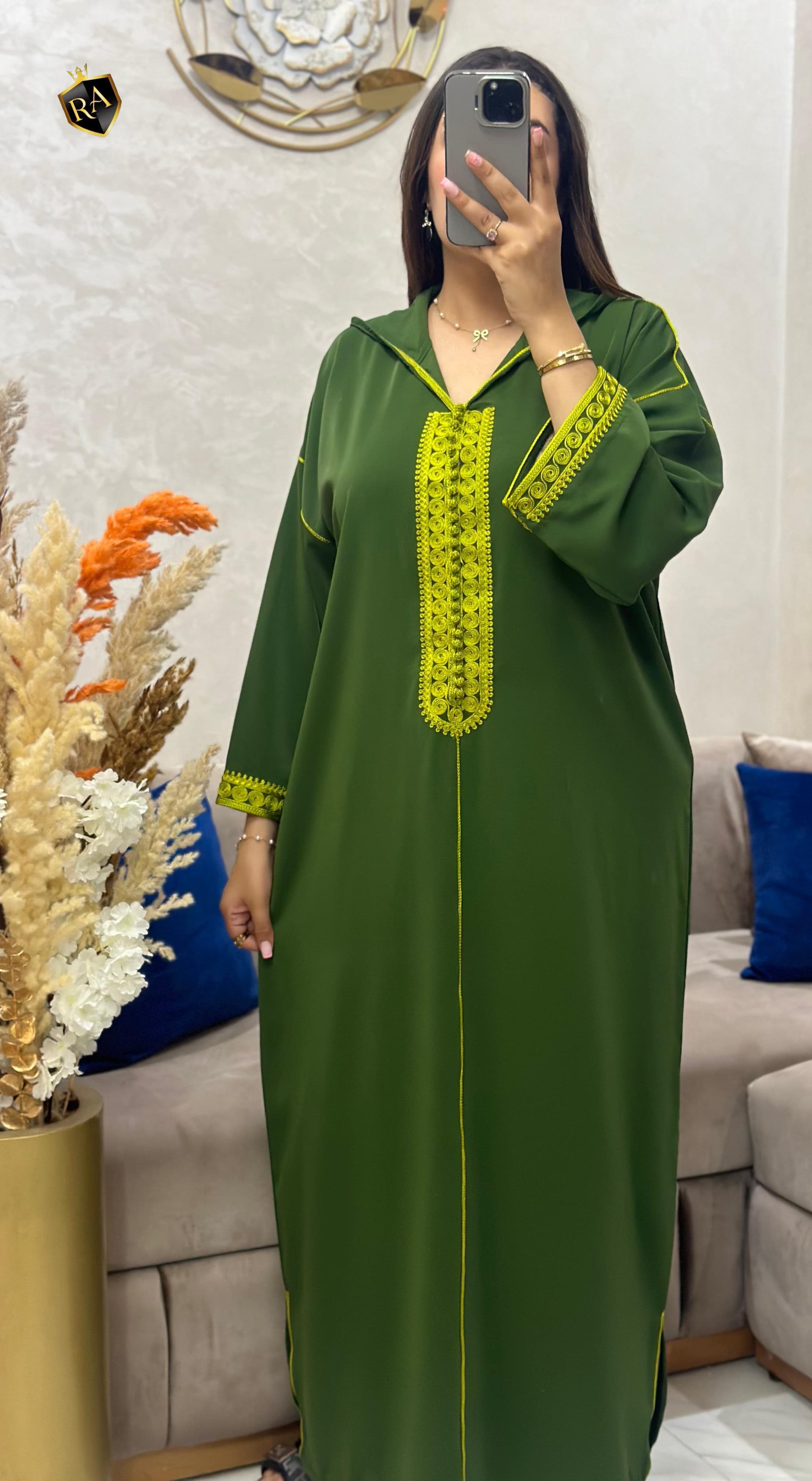 🌹 جلابة مخزنية راقية تجمع بين الأصالة والفخامة ✨