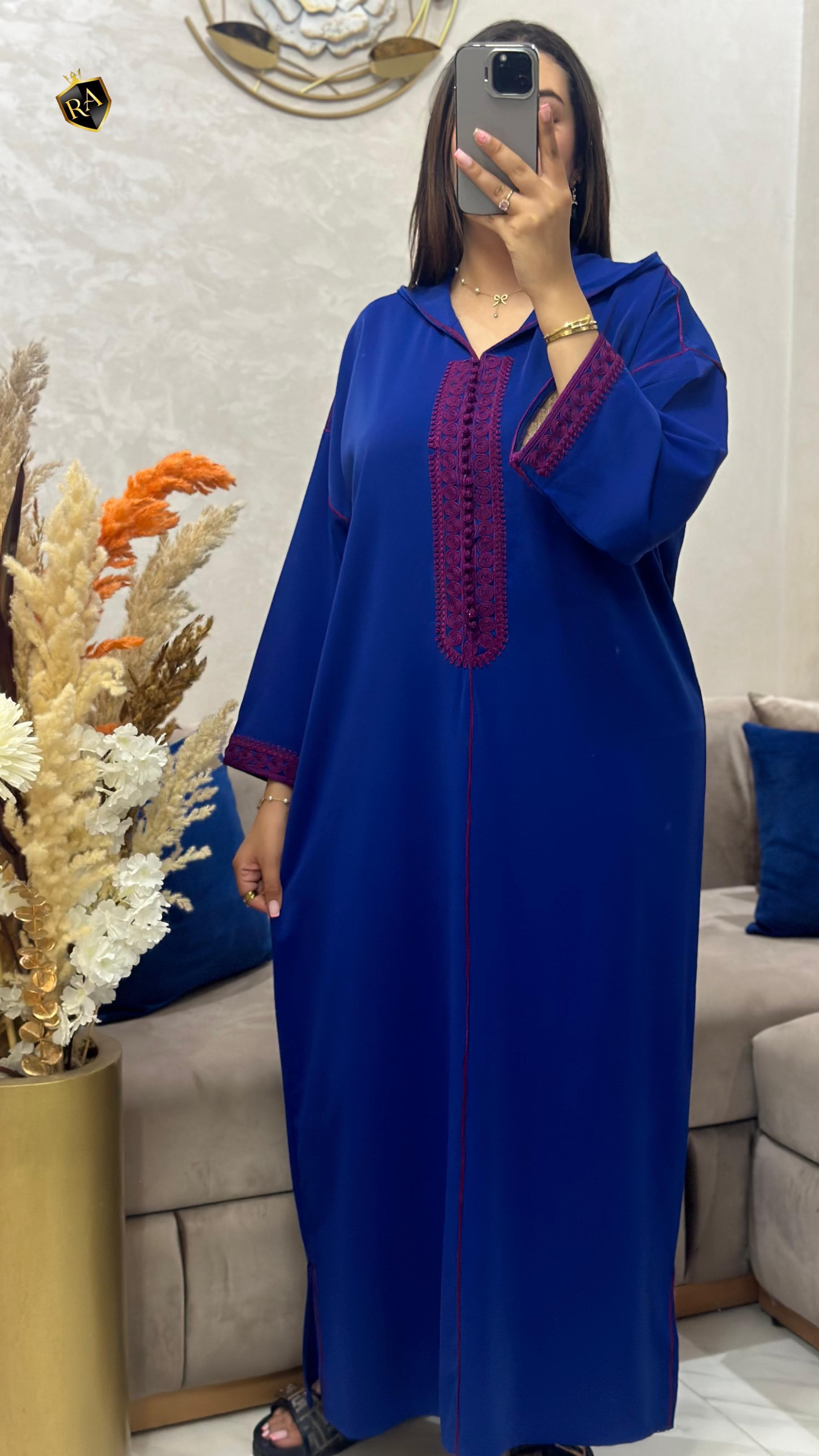 🌹 جلابة مخزنية راقية تجمع بين الأصالة والفخامة ✨