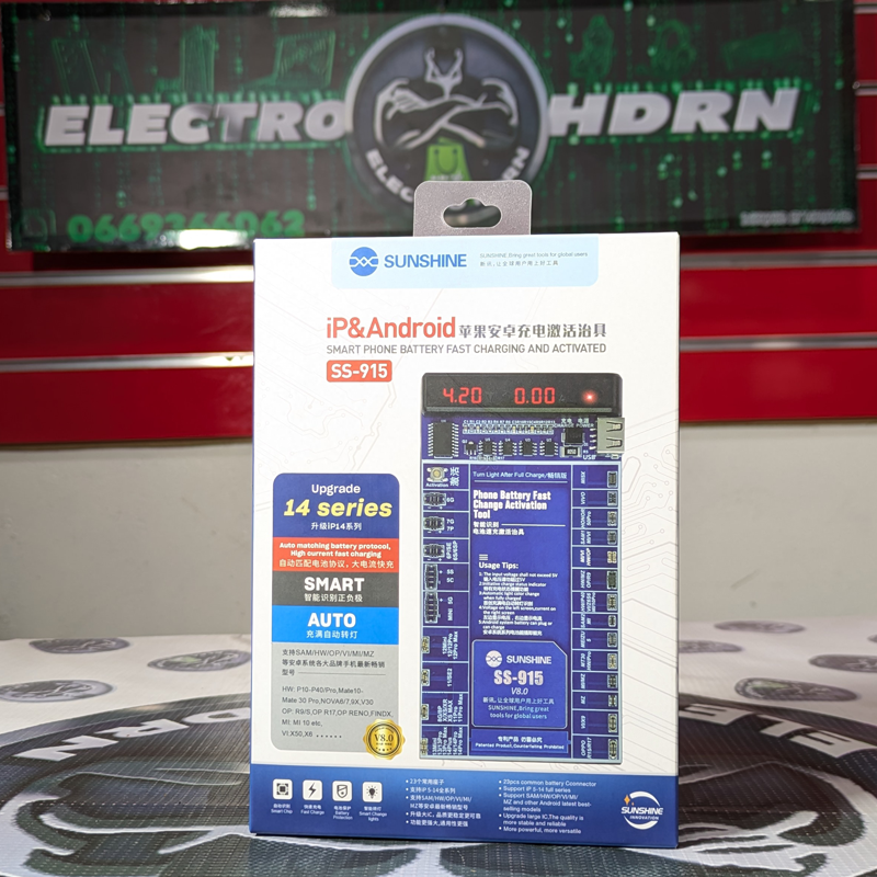 SUNSHINE SMART PHONE BATTERY FAST CHARGING AND ACTIVATED SS-915 v8