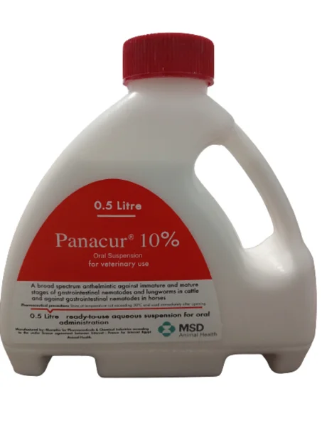 بانكور 10% (Panacur) - طارد ديدان واسع المدى | 500 مل