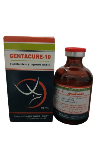جنتكيور - 10 (Gentacure) - مضاد حيوي واسع المجال للحقن (50 مل)