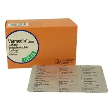 Vetmedin 1.25 mg Chewable Tablets For Dogs 10 Tablets