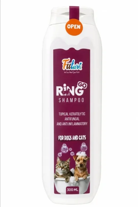 Future Ring Go Shampoo Topical Keratolytic Antifungal & Anti inflammatory For Dogs & Cats 300ml