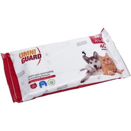 مناديل Omni Guard™ الحمراء لتنظيف العيون (40 منديل)