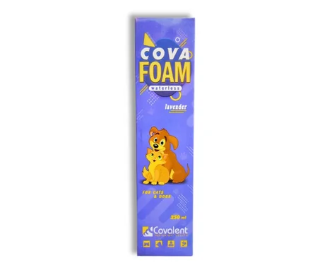 فوم Cova™ الجاف برائحة اللافندر (250 مل) - استحمام مهدئ ومنظف بدون ماء vet