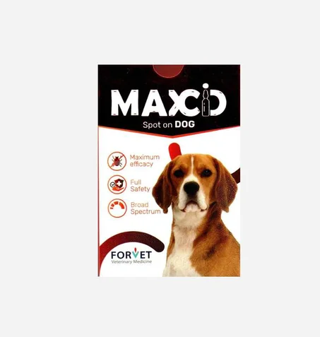 Forvet Maxcid Spot On 4 Ampules For Dogs