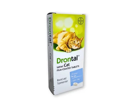 درونتال™ (Drontal) للقطط - أقراص طاردة للديدان واسعة المجال (8 أقراص) vet