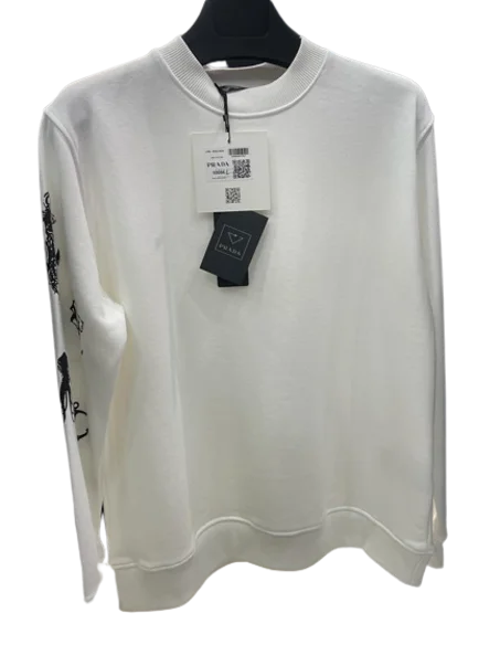 Pull cotton moltonné gratté prada