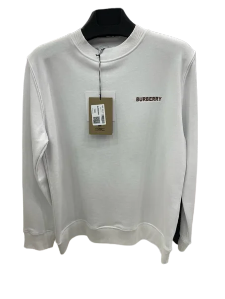 Pull cotton moltonné gratté burberry