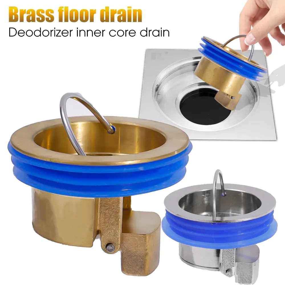 2x Copper Floor Drain x2 صرف الأرض من النحاس