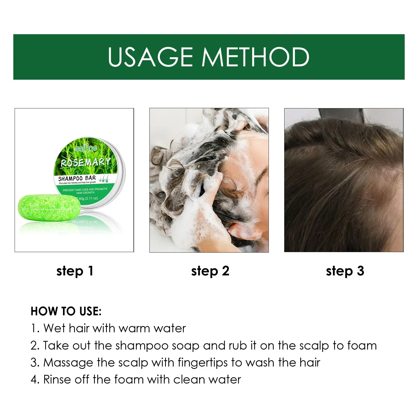 Rosemary Shampoo Bar صابونة شامبو إكليل الجبل