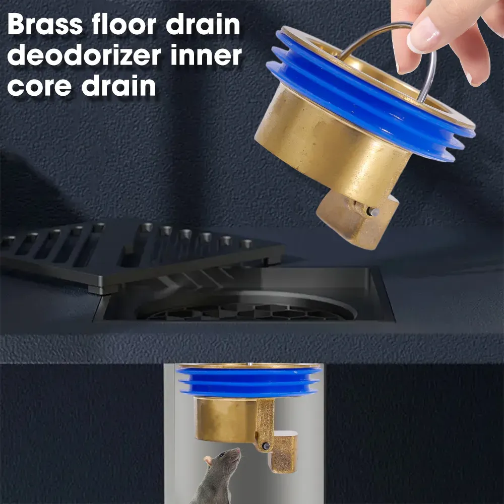 2x Copper Floor Drain x2 صرف الأرض من النحاس