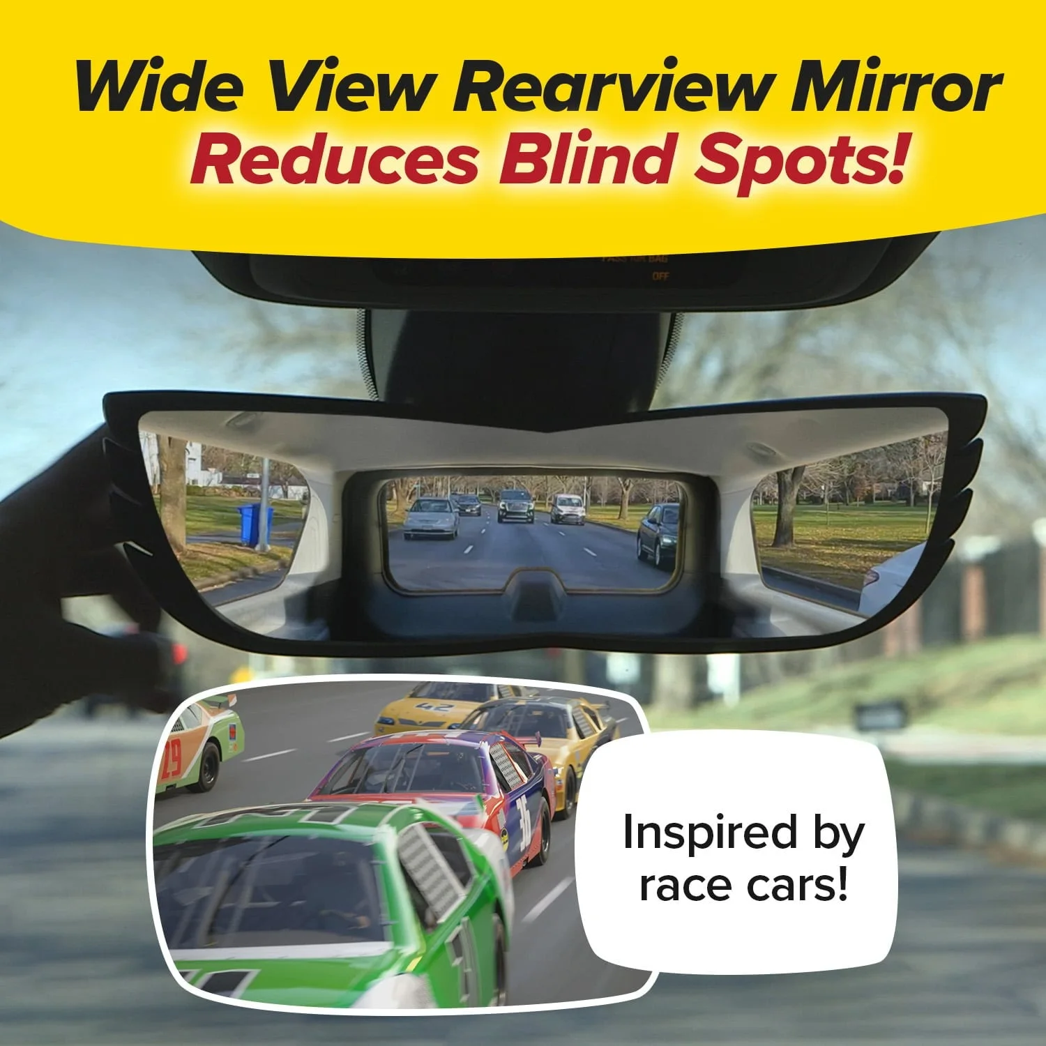 Car Rear View Mirror مرآة الرؤية الخلفية للسيارة