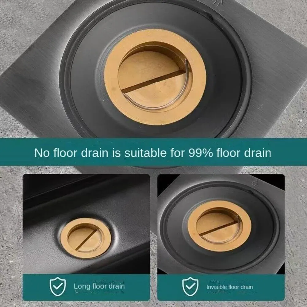 2x Copper Floor Drain x2 صرف الأرض من النحاس