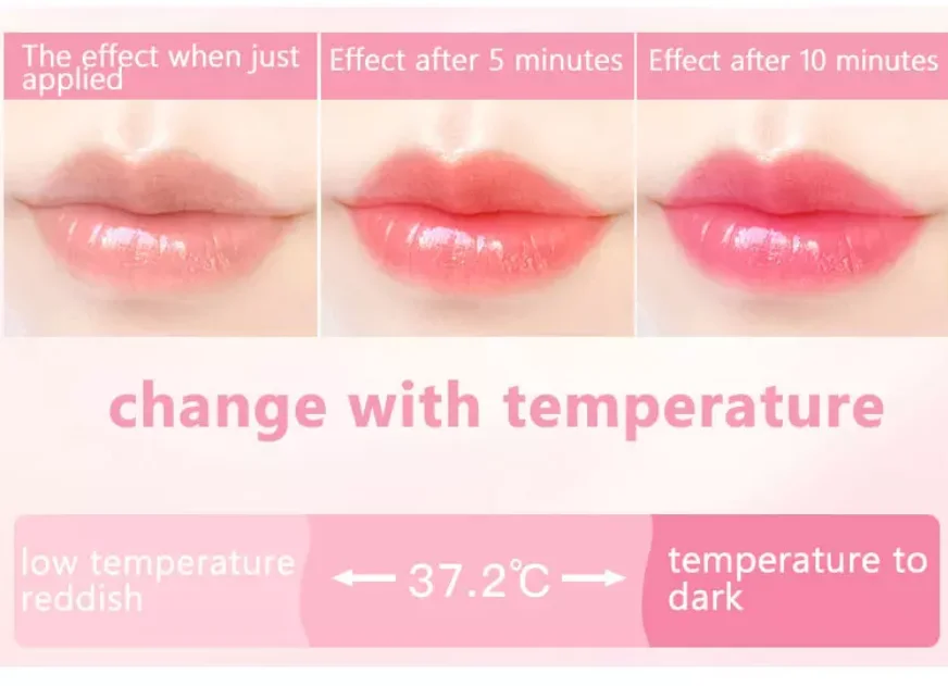 Warm Lipstick أحمر الشفاه دافئ متغير اللون