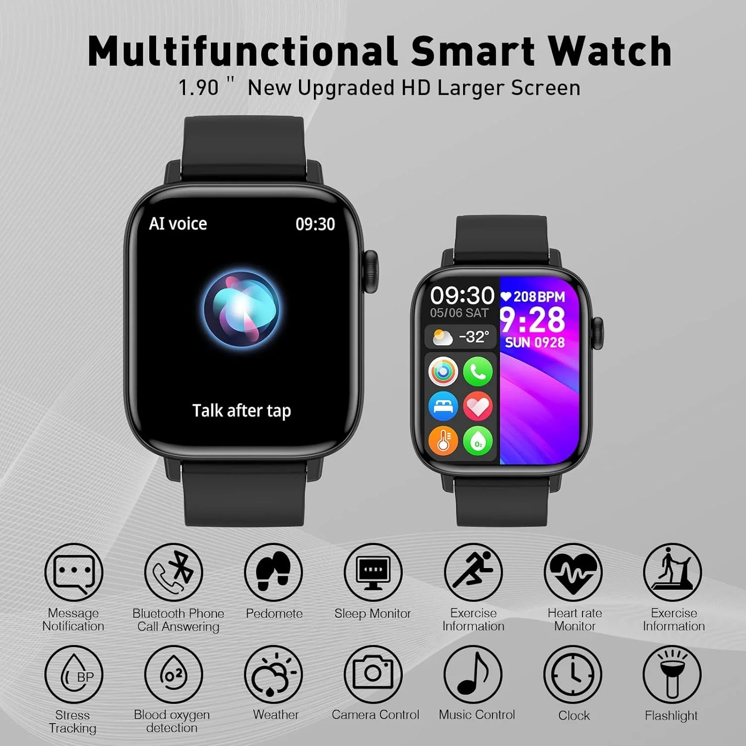 Waterproof Smart Watch ساعة ذكية مقاومة للماء