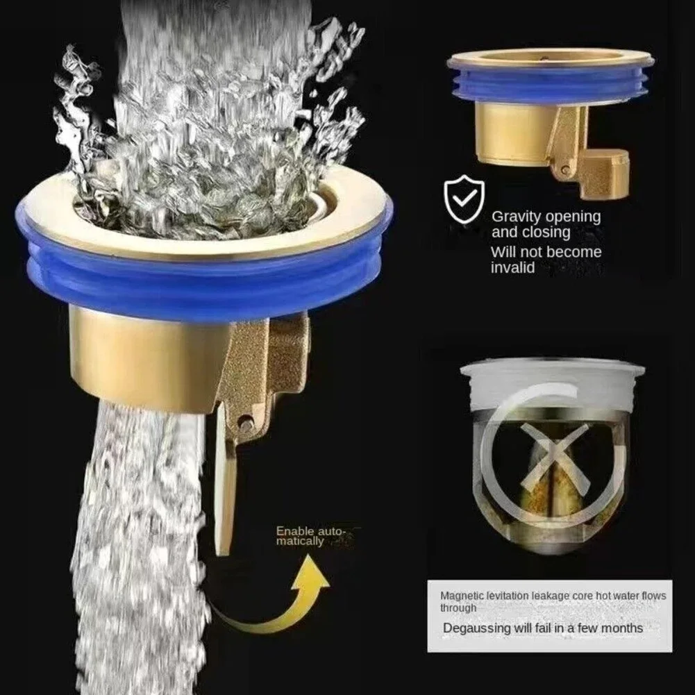 2x Copper Floor Drain x2 صرف الأرض من النحاس