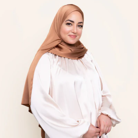 Hijab en satin