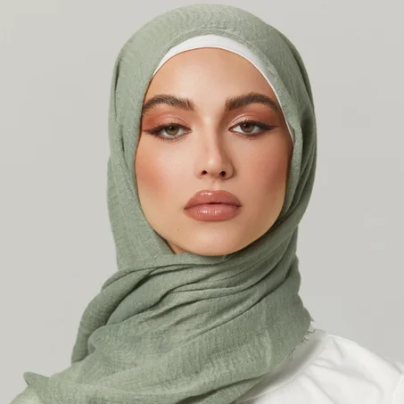 Cotton Crinkle Hijab - Flourish