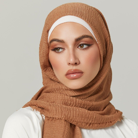 Cotton Crinkle Hijab- Forgive