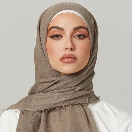 Cotton Crinkle Hijab - Giving
